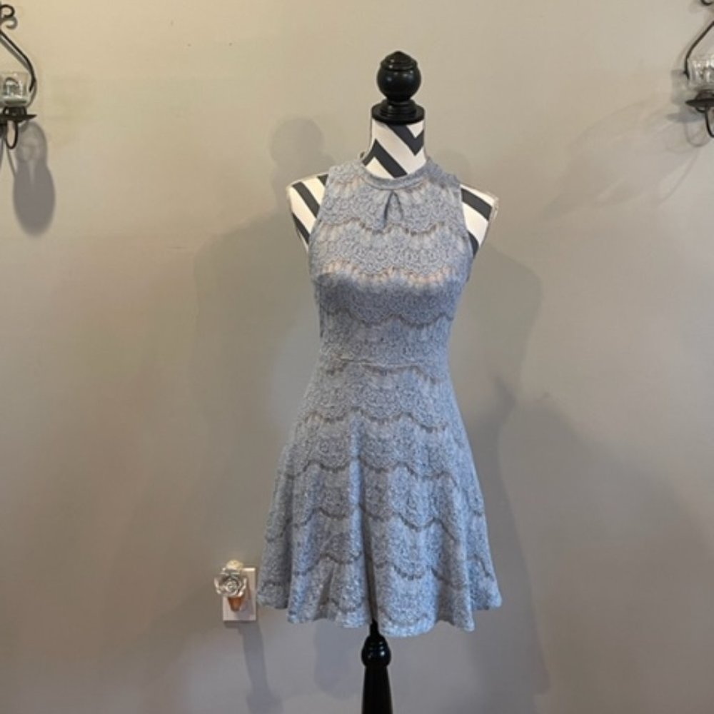 Pastel Blue Lace Dress